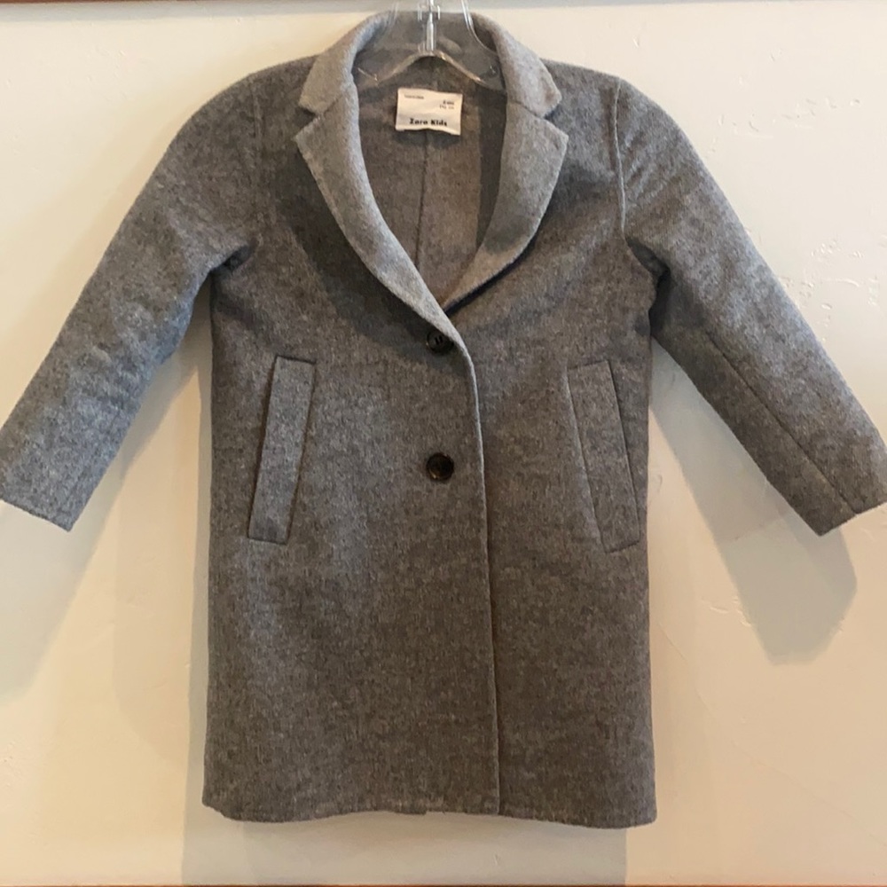 Girls Zara wool dress coat.